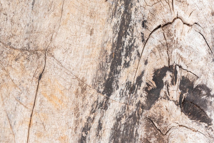 Close-up of natural textures, like wood or stone